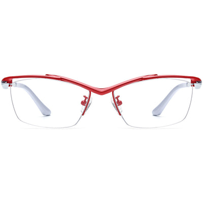 Gafas para Miopía Montura Cuadrada Semiarmazón para Mujer - Image 3