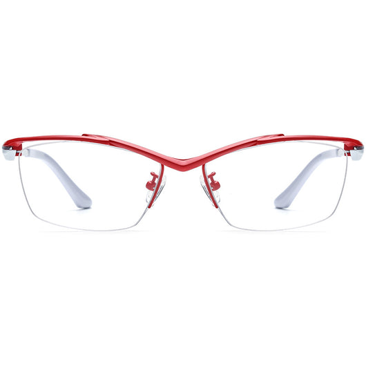 Gafas para Miopía Montura Cuadrada Semiarmazón para Mujer - Image 3