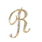 Fashion clothing accessories 26 English alphabet brooches R