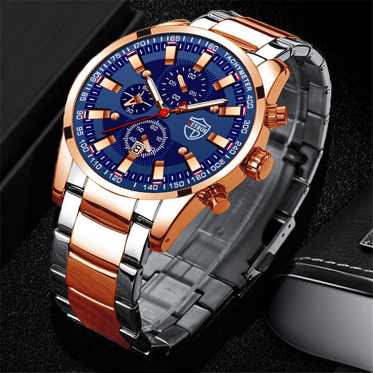 Reloj de Pulsera Hombre Acero Inoxidable con Esfera Luminosa - Image 13
