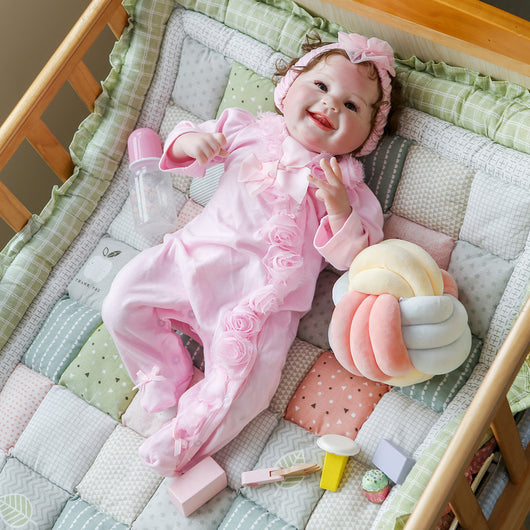 Muñeca Bebé Reborn con Ojos Acrílicos Sonrientes - Image 7