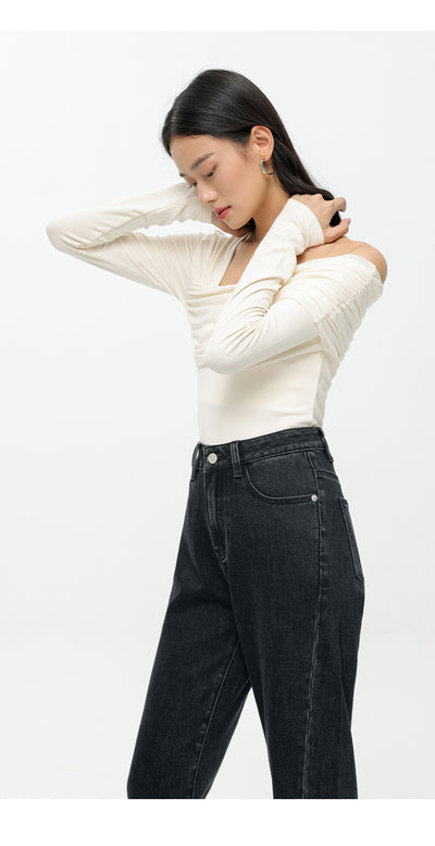 Jeans Bicolor Negro y Gris para Mujer - Estilo Versátil - Image 8