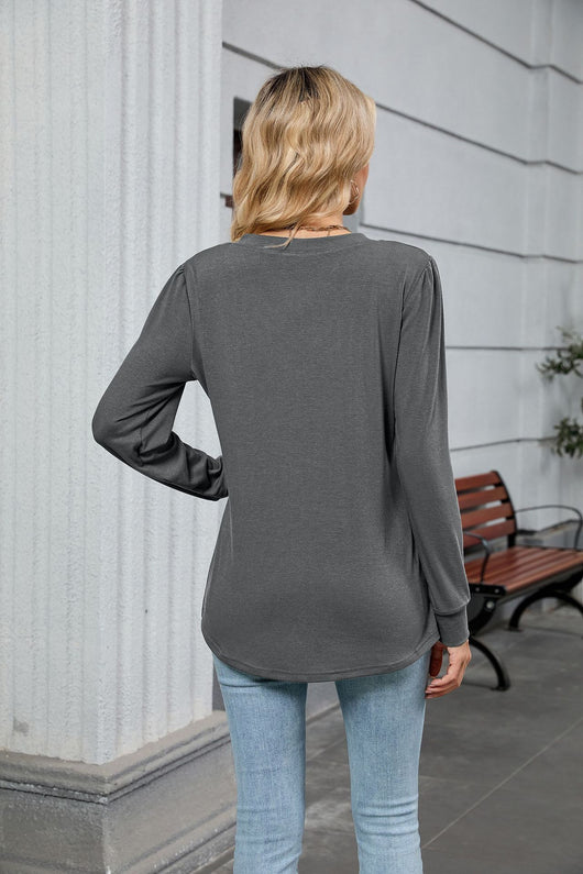 Blusa Suelta de Rayas con Mangas Largas para Mujer - Image 13