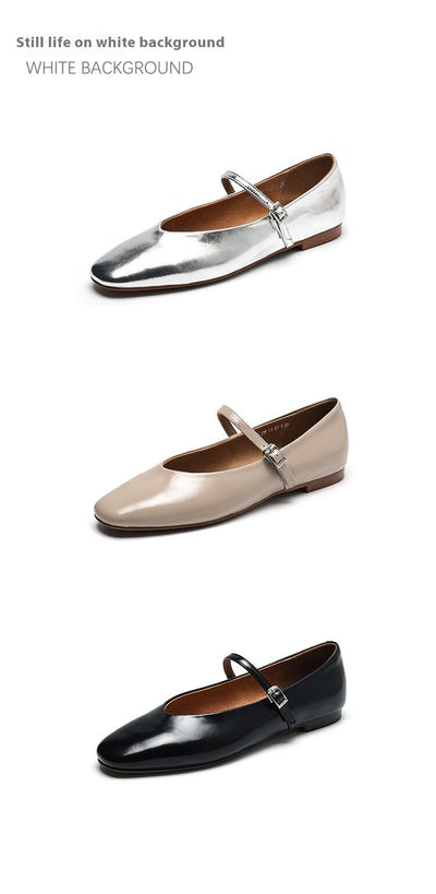 Zapatos Mary Jane Planos Cómodos de Punta Redonda para Mujer - Image 12