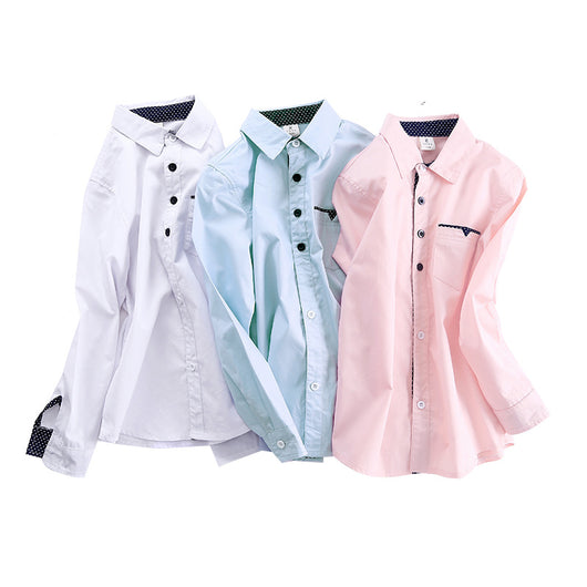 Camisa Infantil Manga Larga a Rayas - Estilo Casual para Otoño