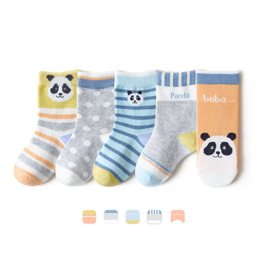 Calcetines para Bebé Panda Caricatura con Lunares en Tubo - Image 6