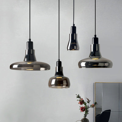 Lámpara Colgante LED de Cristal Artístico con Efecto Sombra