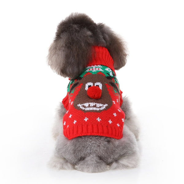 Suéter Navideño para Perros con Diseño Calavera - Abrigo Cálido de Invierno