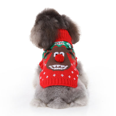 Suéter Navideño para Perros con Diseño Calavera - Abrigo Cálido de Invierno