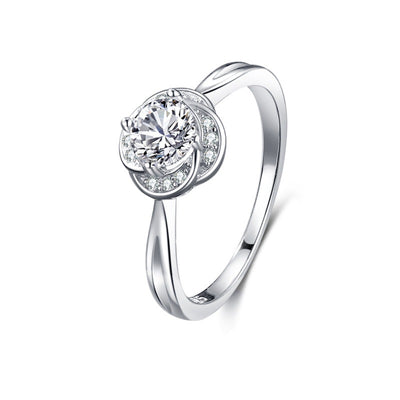 Anillo de Plata 925 con Diamantes Incrustados Clásico - Image 8