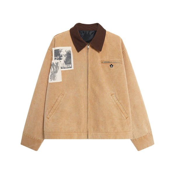 Chaqueta Suelta Retro Americana para Hombre