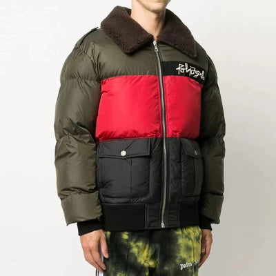 Chaqueta de Algodón con Solapa de Letras en Bloques de Color - Image 17