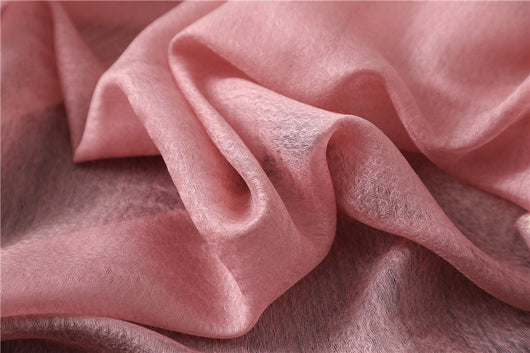 Bufanda de Seda y Lana Colores Sólidos Versátil para Mujer - Image 33