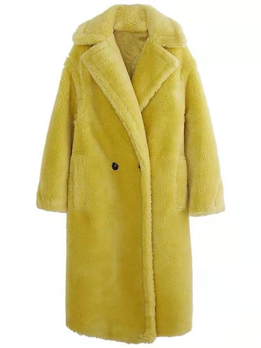 Abrigo de Lana de Cordero Largo para Mujer - Image 13