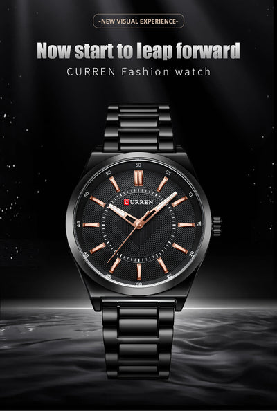 Reloj Empresarial Impermeable para Hombre con Cierre de Barra - Image 7