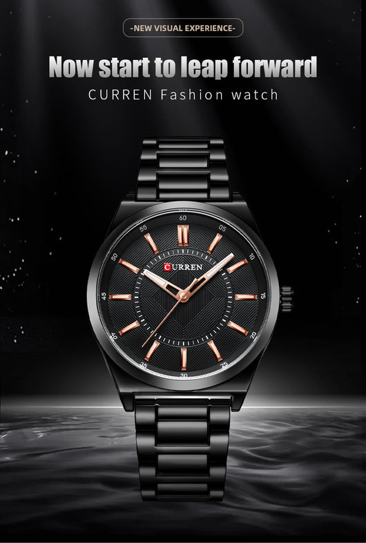 Reloj Empresarial Impermeable para Hombre con Cierre de Barra - Image 7