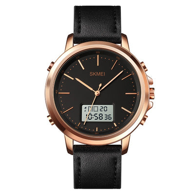 Reloj Deportivo Analógico con Correa de Cuero y Hebilla de Aleación - Image 3