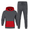 Conjunto Deportivo de 2 Piezas con Contraste de Colores - Sudadera y Pantalón
