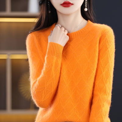 Suéter Jacquard Grueso para Mujer - Abrigo Cálido Otoño Invierno - Image 3