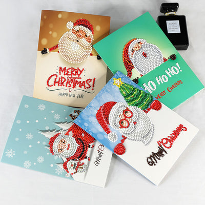Tarjeta de Navidad con Pintura de Diamantes Creativa - Image 3