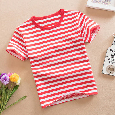 Camiseta Infantil de Algodón con Rayas - Image 2