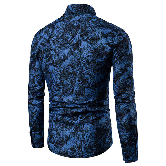 Camisa de Manga Larga con Estampado Floral para Hombre - Image 2
