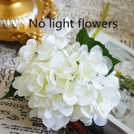 Linterna Romántica con Rosas Blancas y 3 Luces LED - Image 5