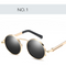 Gafas de Sol Redondas Retro con Lentes Espejadas - Estilo Europeo Trendy