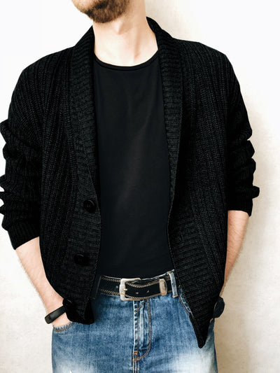 Cardigan V-Neck de Manga Larga para Hombre - Colección Otoño - Image 13