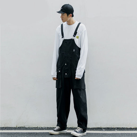 Pantalones de Trabajo Retro Rectos de Pierna Ancha