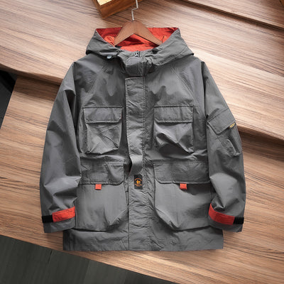 Chaqueta Táctica Casual con Capucha y Múltiples Bolsillos - Image 5