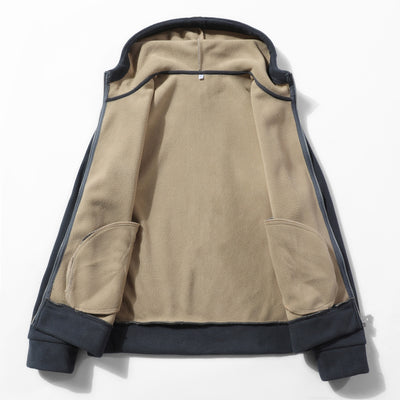 Chaqueta de Forro Polar con Sudadera con Capucha - Diseño Europeo - Image 9