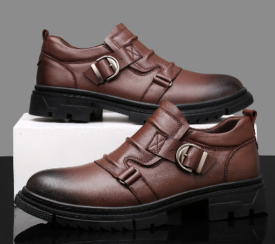Zapatos de Cuero Genuino para Hombre con Suela Gruesa Reforzada - Image 5