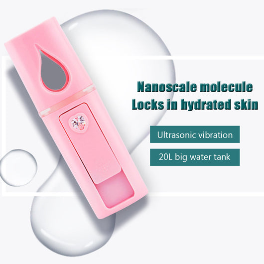 Humidificador Espejo con Spray Frío, Carga USB y Medidor de Hidratación L2 - Image 7