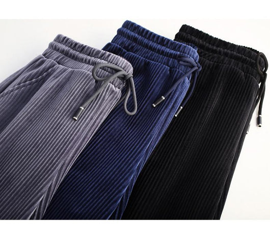 Pantalones Deportivos Holgados Plus Size con Forro Térmico - Image 9