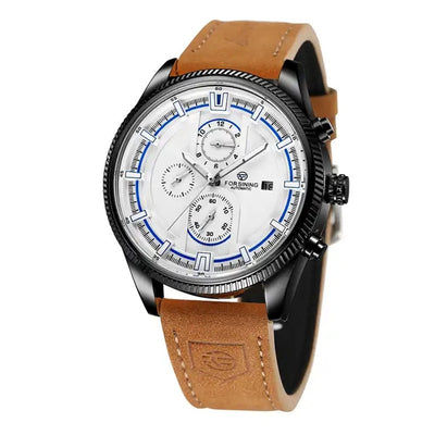 Reloj Automático Deportivo para Hombre con Correa de Cuero - Image 6