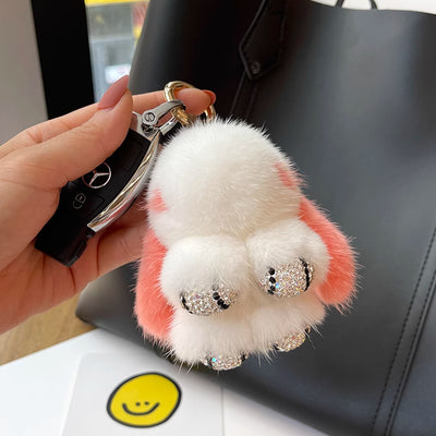 Llavero Colgante Conejo Peluche Mink Red Viral - Image 53