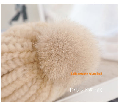 Gorro de Piel de Visón con Lana Gruesa Aislante - Image 20