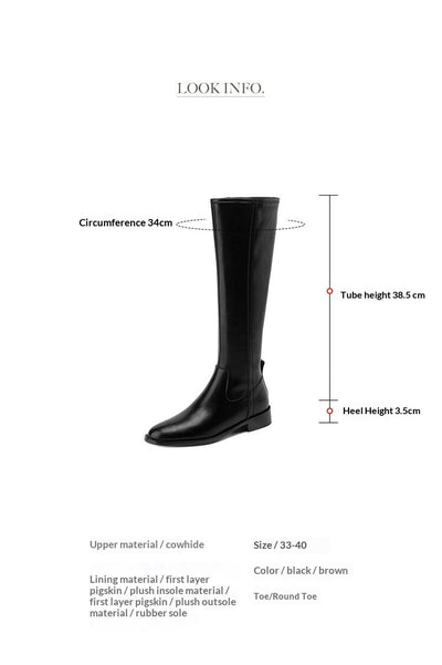 Botas Altas para Mujer con Tacón Medio y Punta Redonda - Image 10