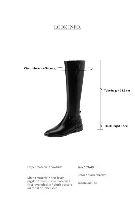 Botas Altas para Mujer con Tacón Medio y Punta Redonda - Image 10