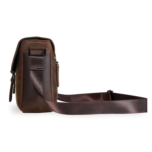 Bolso de Cuero Genuino Estilo Retro para Hombre - Image 6