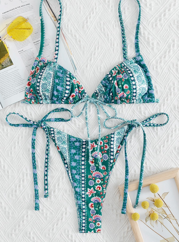 Bikini Deportivo de Espalda Abierta - Diseño Europeo y Americano