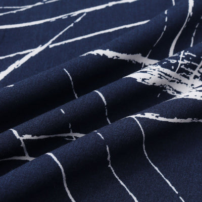 Camisa Casual Manga Corta con Cuello y Estampado a Cuadros para Hombre - Image 3