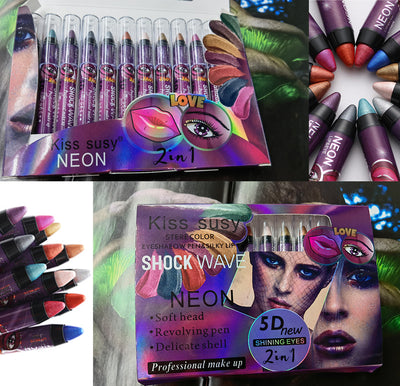 Lápiz de Sombra Ojos Larga Duración - Maquillaje Shimmer Resistente - Image 38