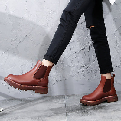 Botas Martin de Cuero Genuino Estilo Británico para Mujer - Image 4