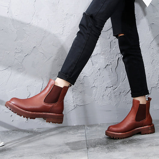Botas Martin de Cuero Genuino Estilo Británico para Mujer - Image 4