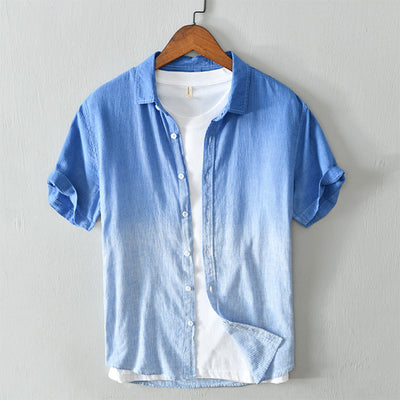 Camisa Casual de Rayas Transpirable para Hombre - Image 3