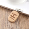 Llavero Personalizado de Madera con Grabado de Nombre