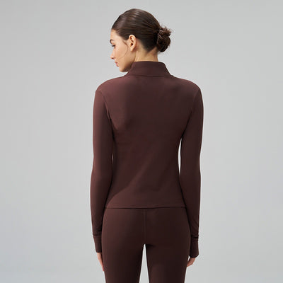 Top de Yoga sin Dedos Acolchado para Otoño e Invierno - Image 4