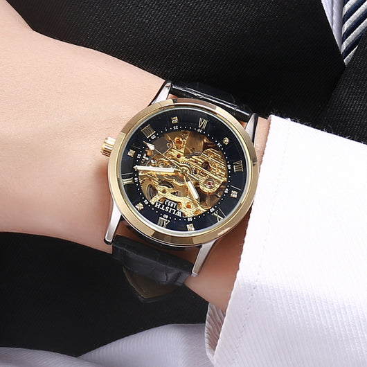 Reloj Automático de Negocios para Hombre Acero Inoxidable Resistente al Agua - Image 2